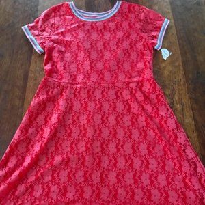 Girls Lacey Skater Dress Size 14/16 NWT